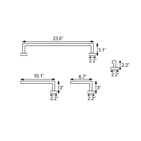 Bathroom Hardware Set - BAK123 - Besso Floor & Decor