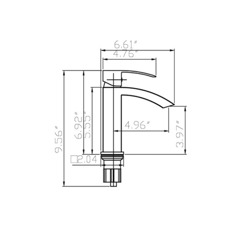 Bathroom Sink Faucet - B11103 - Besso Floor & Decor