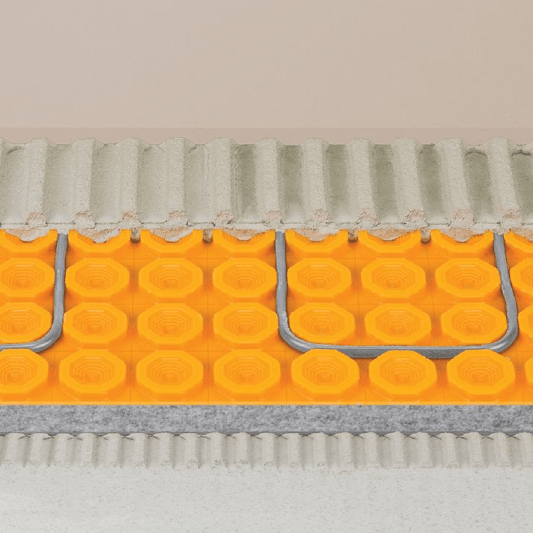 DHD810M - Ditra-Heat-Duo Uncoupling Membrane With Integrated Sound Control And Thermal Break - Besso Floor & Decor