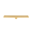 Linear Shower Drain Slot Grid 2in 24" x 2-3/4" x 2-3/4" Brushed Gold - 188090 - TESCO Building Supplies 