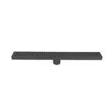 Linear Shower Drain Slot Grid 2in 24" x 2-3/4" x 2-3/4" Matte Black - 188091 - TESCO Building Supplies 