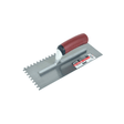 Trowel Notched 11in x 4½in (¼in x ¼in SQ Notch) Red Handle - Besso Floor & Decor