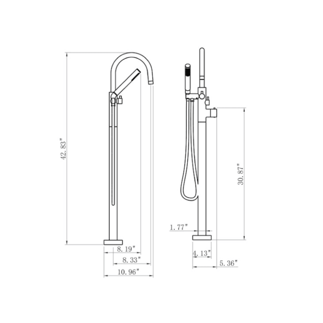 Tub Faucet - B71106 - Besso Floor & Decor