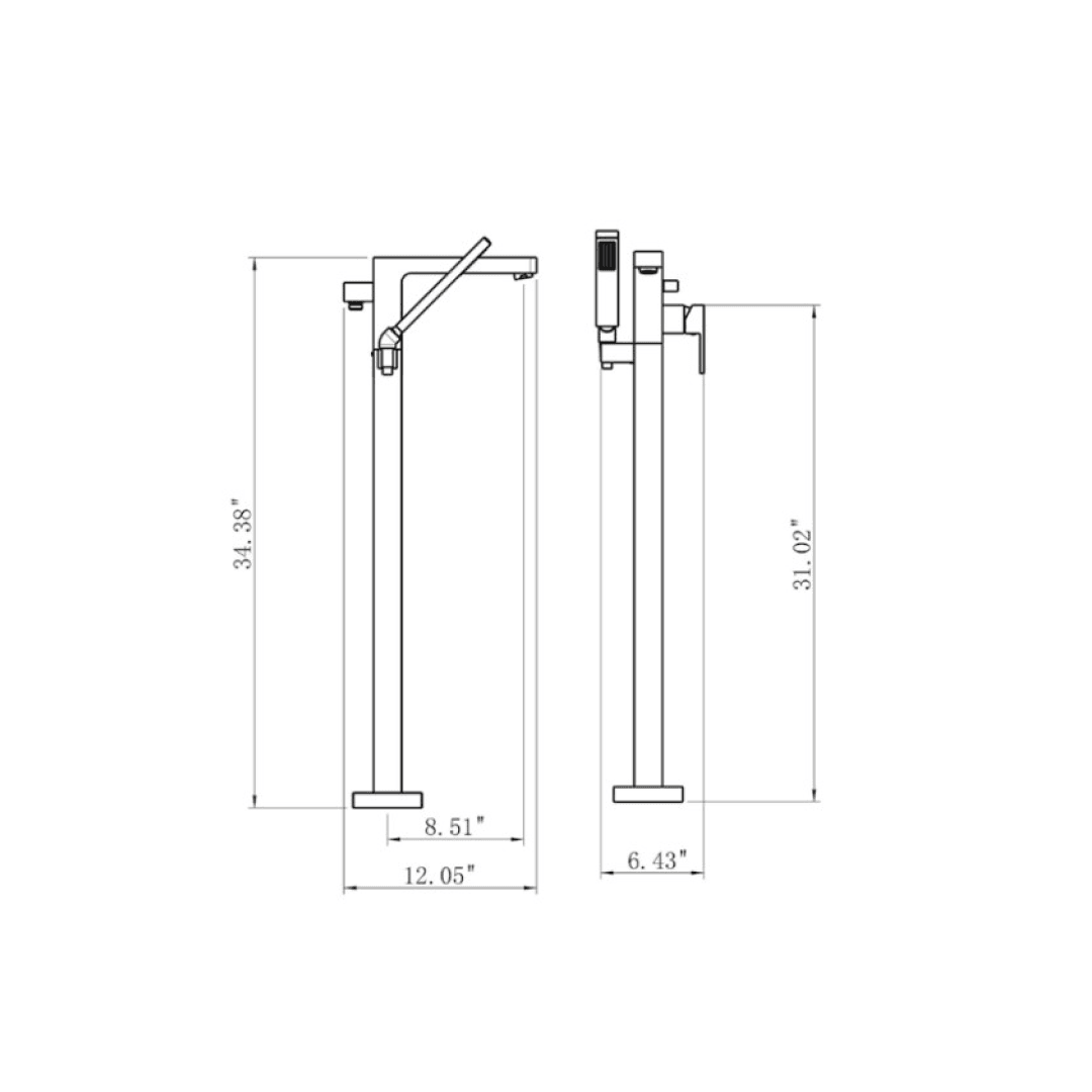 Tub Faucet - B71108 - Besso Floor & Decor